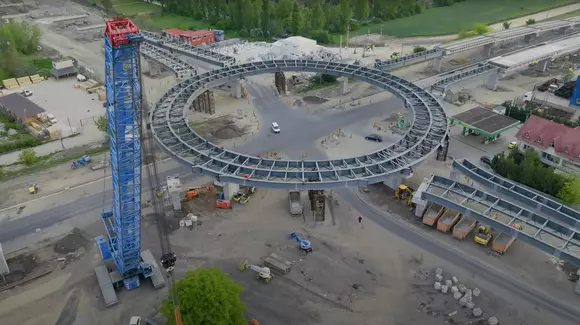 Lucrărire înaintează surprinzător la pasajul suprateran din Berceni