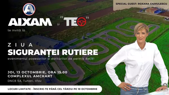 Ziua siguranței rutiere - un eveniment organizat de Aixam și școala de șoferi "TEO"