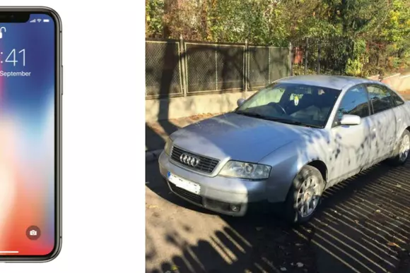 Apple iPhone X sau două Audi A6 din 2000?
