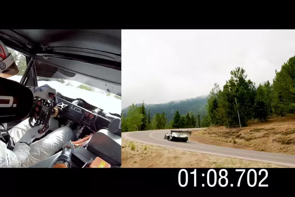 VIDEO: Cum s-a văzut recordul Volkswagen la Pikes Peak