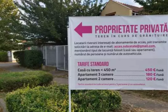 Arădeni puși să plătească sute de euro pe lună ca să folosească drumul către casă
