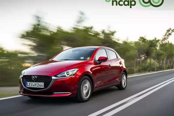 Eco-friendliness: Mazda 2 a atins la Green NCAP un rating de excepție pentru o motorizare cu benzină.