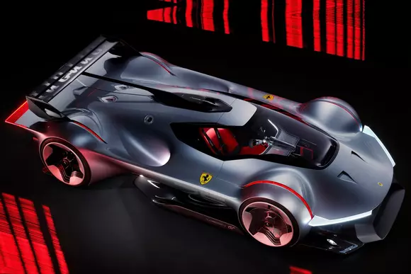 Firește, realitatea virtuală e mai frumoasă decât cea în care trăim concret, iar Ferrari Vision GT Concept confirmă asta.
