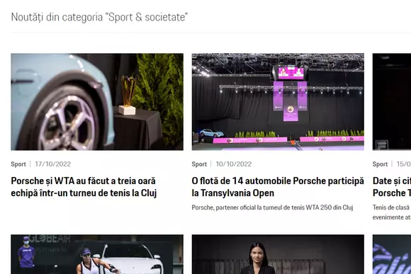 Proiect pilot în Europa Centrală și de Est: Porsche România a lansat o variantă în limba română a portalului Porsche Newsroom