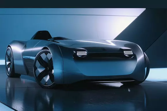 Pe caroserie scrie Triumph TR25, dar obiectul a fost creat de studioul Makkina sub supervizare BMW. Și nu arată rău deloc!