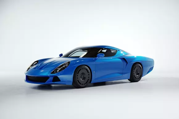 Amintiri competiționale: Zagato AGTZ Twin Tail evocă prototipurile sport din trecut pe baza tehnicii Alpine actuale.