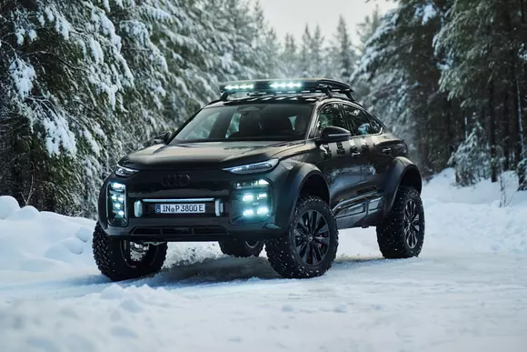 Asta ca să nu mai râdeți că SUV-urile premium nu fac mare lucru în offroad: Audi Q6 e-tron offroad concept face!