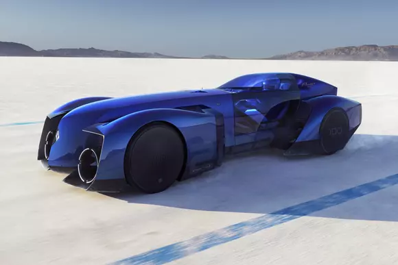 Viitor dintr-o perspectivă a trecutului, materializat acum: Renault Filante Record 2025, un obiect art-deco al mileniului trei!