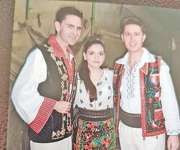 Aurelian Preda și fiica lui, Anamaria, alături de Nicușord Iordan