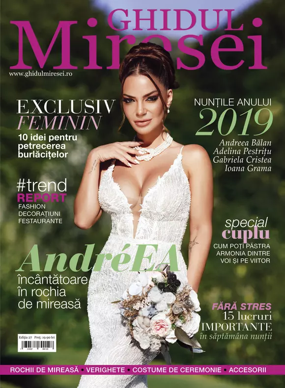 Andreea Antonescu a îmbrăcat rochia de mireasă
