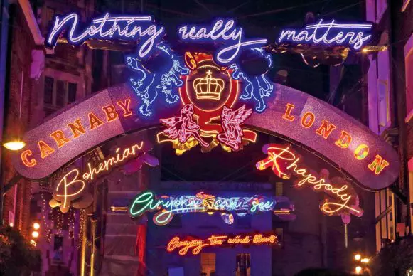 Carnaby Street, Londra, de Sărbători