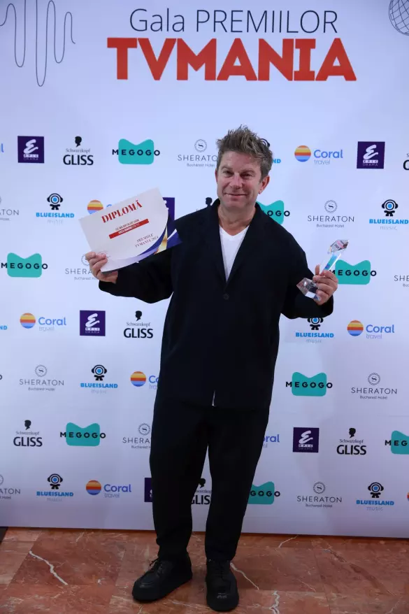 Pavel Bartos la Premiile TVMania 2024