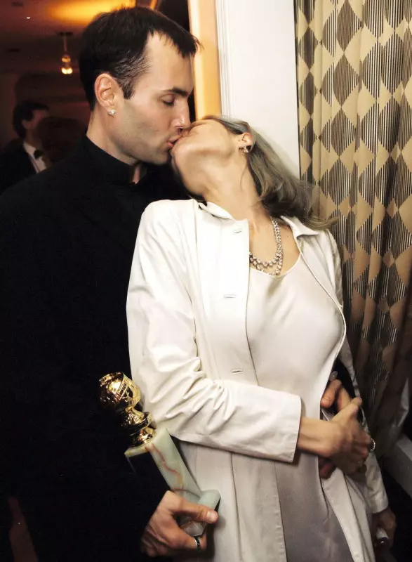 Angelian Jolie si fratele ei la Globurile de Aur, ianuarie 2000