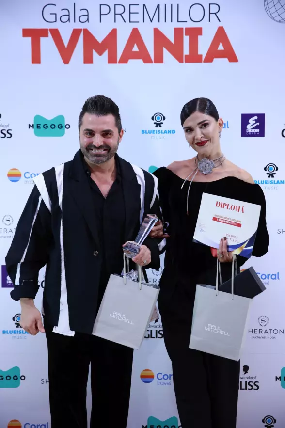 Pepe si Alina Puscas la Premiile TVmania 2024