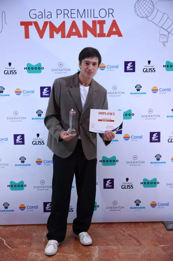 Radu Valcan la Premiile TVmania 2024