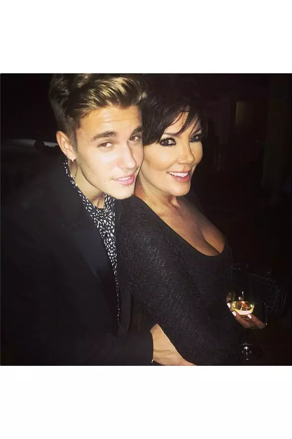 Justin Bieber si Kris Jenner