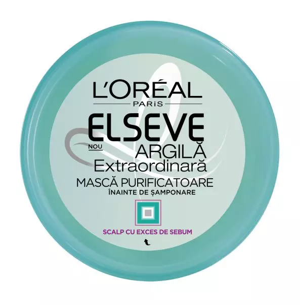 Mască purificatoare înainte de șamponare, L'Oreal Paris, Elseve Argilă Extraordinară, 30,7 lei