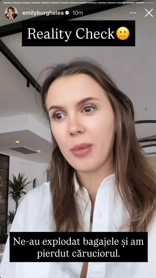 Emily Burghelea, experiență neplăcută la întoarcerea în România