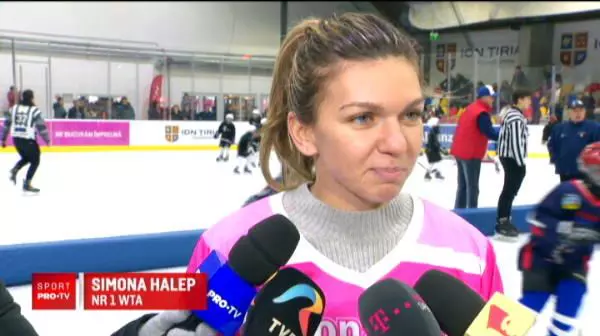 Simona Halep are propria echipă de hochei