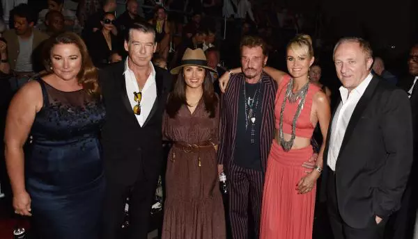 Keely Shaye Smith, Pierce Brosnan, Salma Hayek, Johnny Hallyday, Laeticia, Francois Henri Pinault