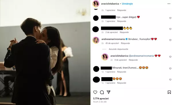 Reacția Andreei Marin după ce fiica ei a apărut cu iubitul ei