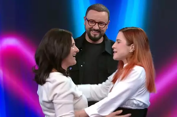 Cristina Ciobănașu și mama ei la TV