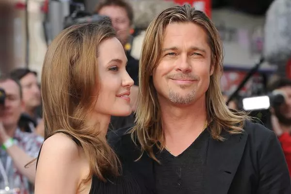 Angelina Jolie si Brad Pitt la premiera World War Z