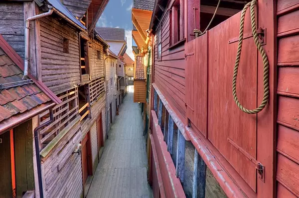 Casele colorate din faimosul cartier Brygenn