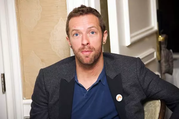 Chris Martin Attends ‘The Hunger Games: Catching Fire’ Junket – LA