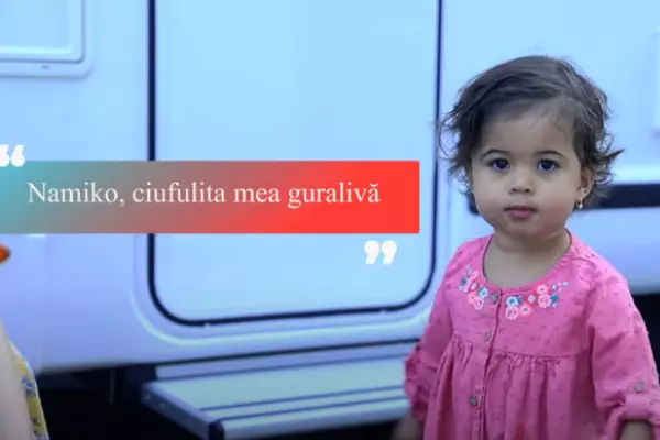 Imagini inedite cu Namiko, fiica lui Cabral și a Andreei Ibacka