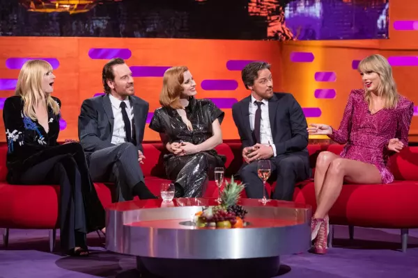 Sophie Turner, Michael Fassbender, Jessica Chastain, James McAvoy și Taylor Swift