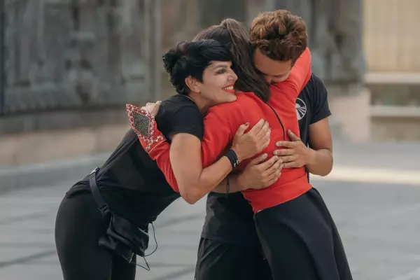 Patrizia Paglieri și fiul ei, Francesco