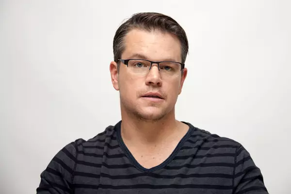 Matt Damon attends 'The Monuments Men' Junket - Los Angeles