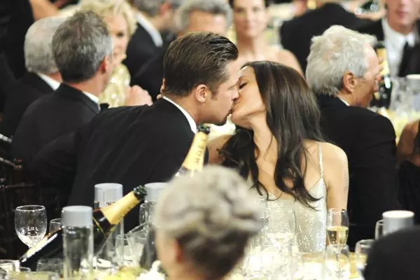Angelina Jolie si Brad Pitt la Globurile de aur, 2008