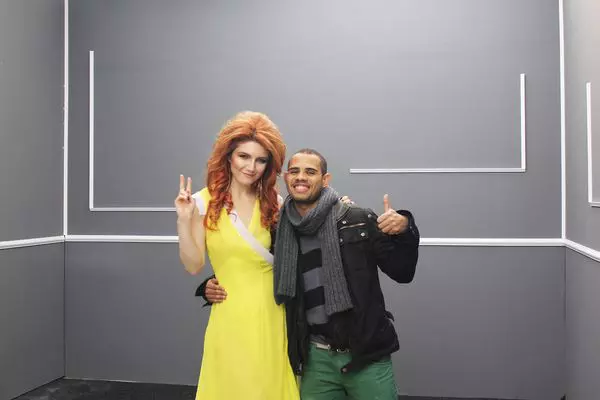 Alexandra Ungureanu in rochie Parlor