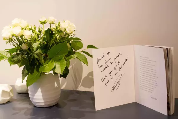 Dedicatie Pasquale Natuzzi Jr