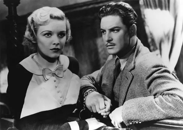 Madeleine Carroll și Robert Donat în „The 39 Steps” (1935)