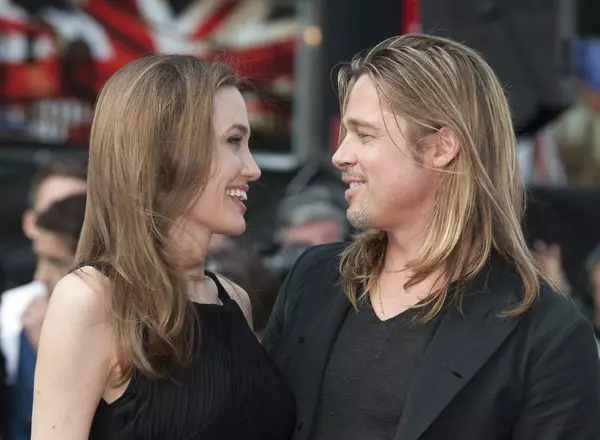 Angelina Jolie si Brad Pitt la premiera World War Z