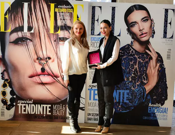 Lavinia Gogu (ELLE) si Ioana Georoceanu (Estee Lauder)