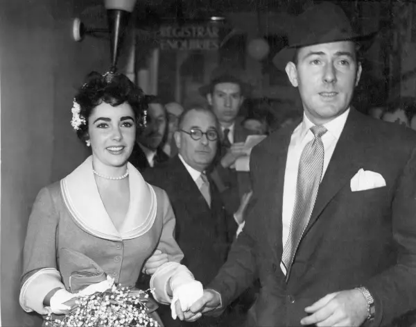 Liz Taylor la casatoria cu Michael Wilding, al doilea sot