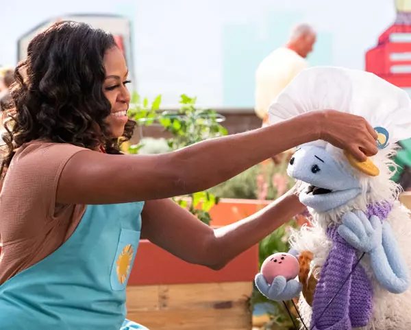 Michelle Obama în serialul Waffles + Mochi