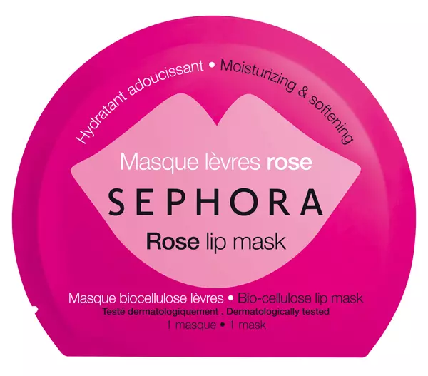Mască Sephora Rose Lip Mask pentru buze, hidratare și catifelare, 18 lei (disponibilă în Sephora)