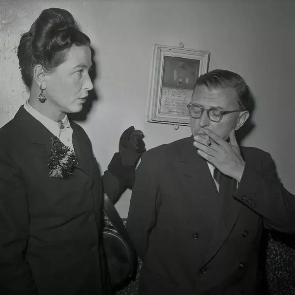 Simone de Beauvoir și Jean-Paul Sartre