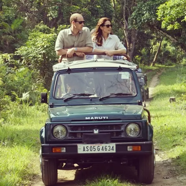 În 2017, în vizită în Kaziranga National Park , India