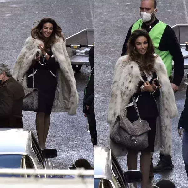 12. Mădălina Ghenea la filmările House of Gucci