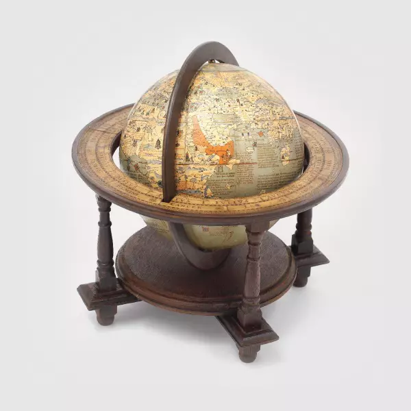 Planiglob german ce reproduce perfect harta din timpul lui Cristofor Columb