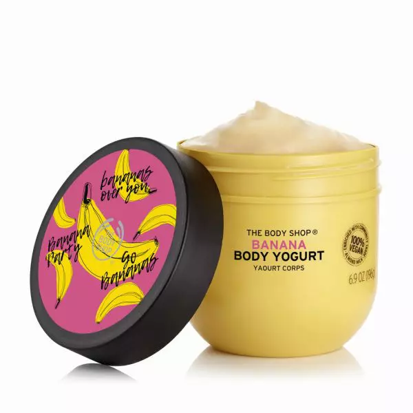 Cremă de corp vegană, The Body Shop, Banana Body Yogurt, 56 lei
