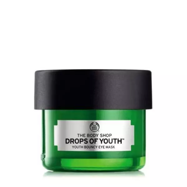 Cremă-mască pentru zona din jurul ochilor, The Body Shop, Drops Of Youth™ Youth Bouncy Eye Mask, 92 lei