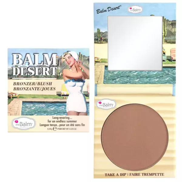 Pudră bronzantă, The Balm, Desert Bronzer Blush, 89 lei, disponibilă Douglas