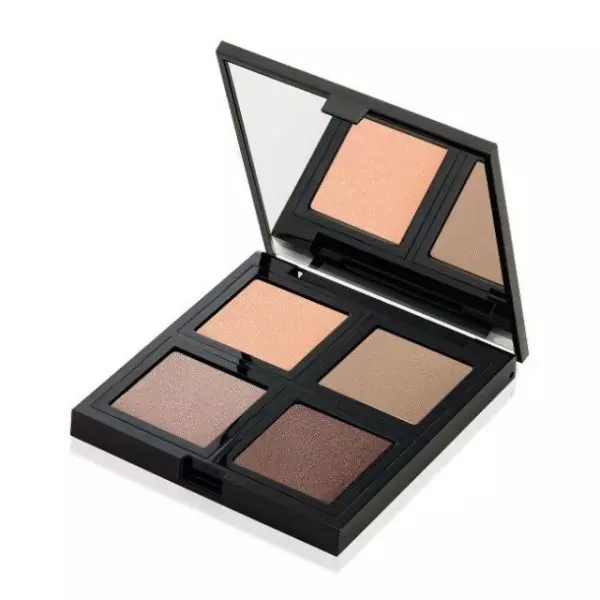 Paletă de farduri, The Body Shop, Down to Earth Quad Eye Palette Brown, 99 lei